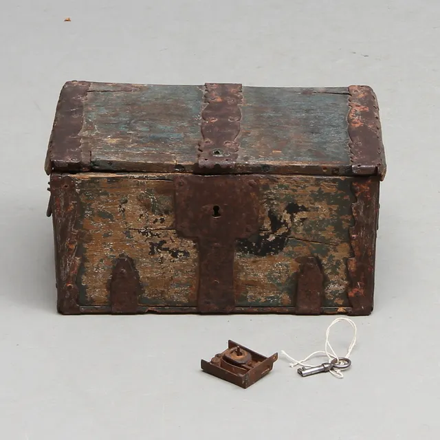 SKRIN, trä, allmoge, 1700-tal.