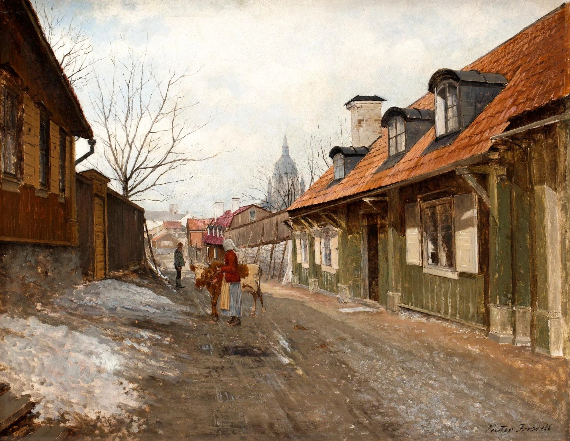 Victor Forssell, "Från Stigbergsgatan, Stockholm". — Bukowskis
