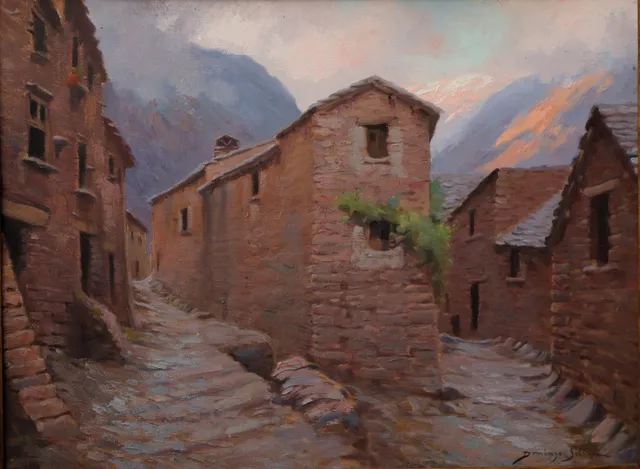 DOMINGO SOLER. Pyrenees village.