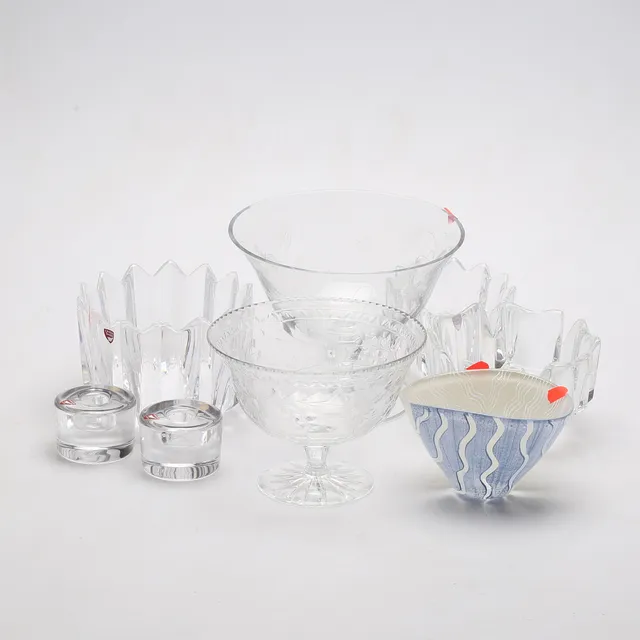 GLAS, 8 delar, bland annat Orrefors.