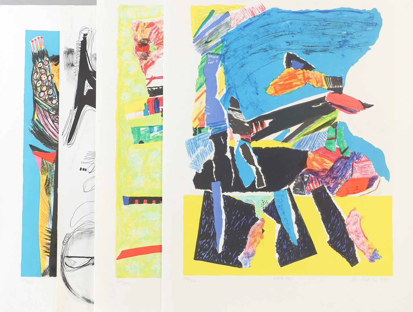 LIS ZWICK. Litografier, 4 stycken, signerade. — Engravings & Prints — Helsingborgs Auktionskammare
