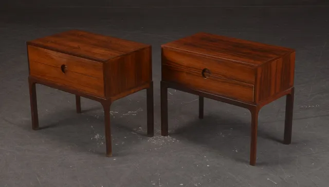 Kai Kristiansen for Aksel Kjersgaard. A pair of chest of drawers made in rosewood (2)