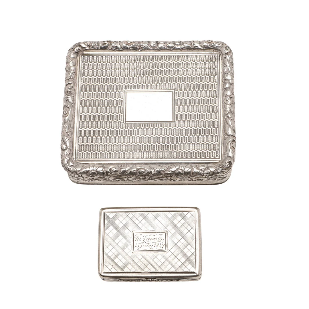 A 19TH CENTURY SILVER VINAIGRETTE. — Silver — Lawrences Auctioneers
