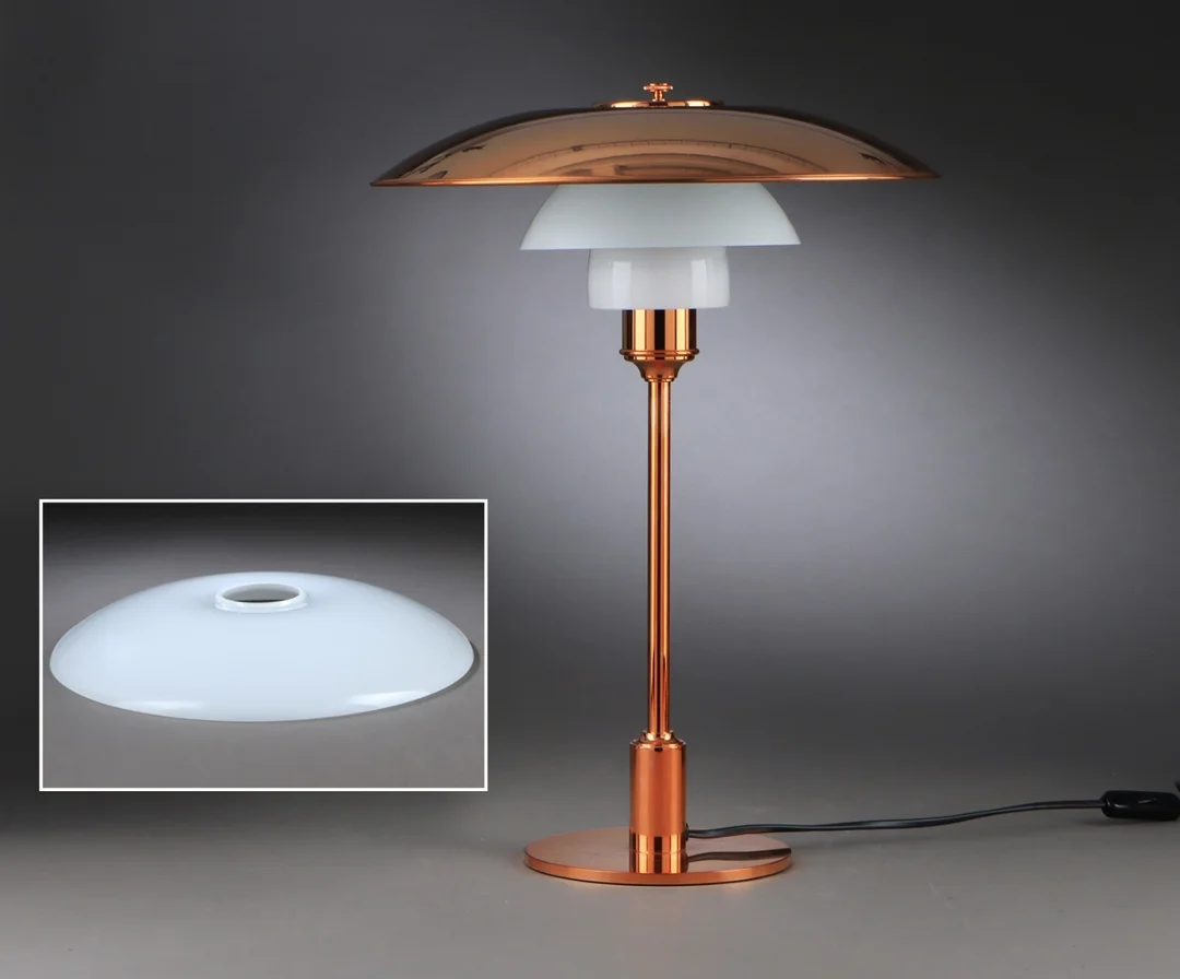 Poul Henningsen for Louis Poulsen. PH 3½-2½, table lamp in copper — Lamps and lighting/Table lamps — Lauritz