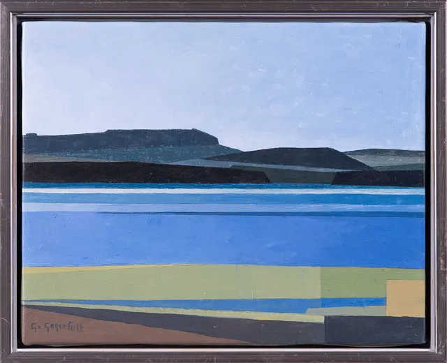 GUNNAR VON GEGERFELT. "Till minne av fjällen", olja på duk, signerad.