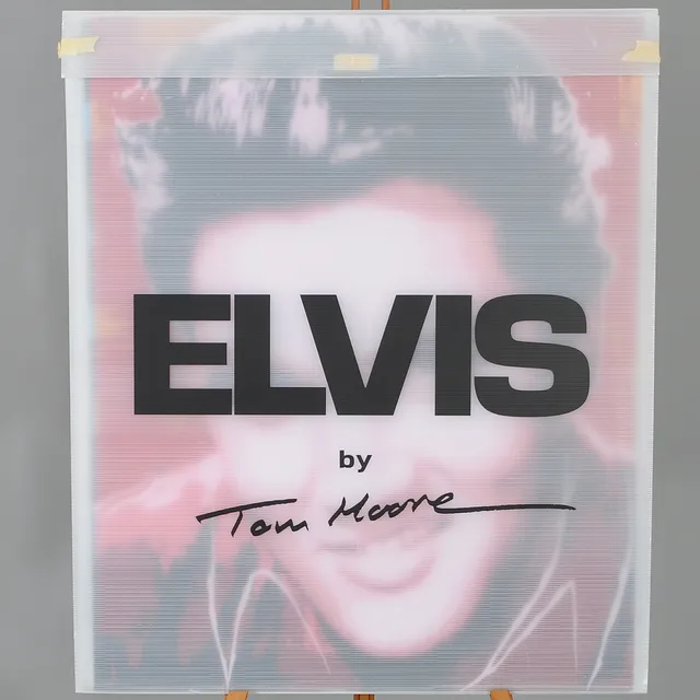 TOM MOORE. ELVIS, serigrafier 3 st i mapp.