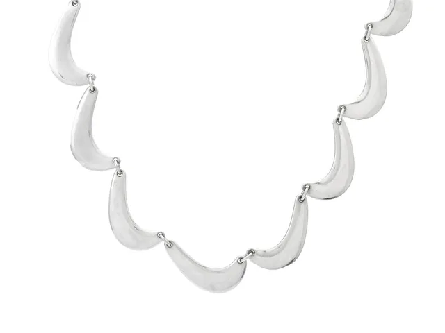 GEORG JENSEN, collier, nr. 276, Nanna Ditzel, längd 46 cm, vikt 48,1 g, papper med information om formgivaren, originaletui.