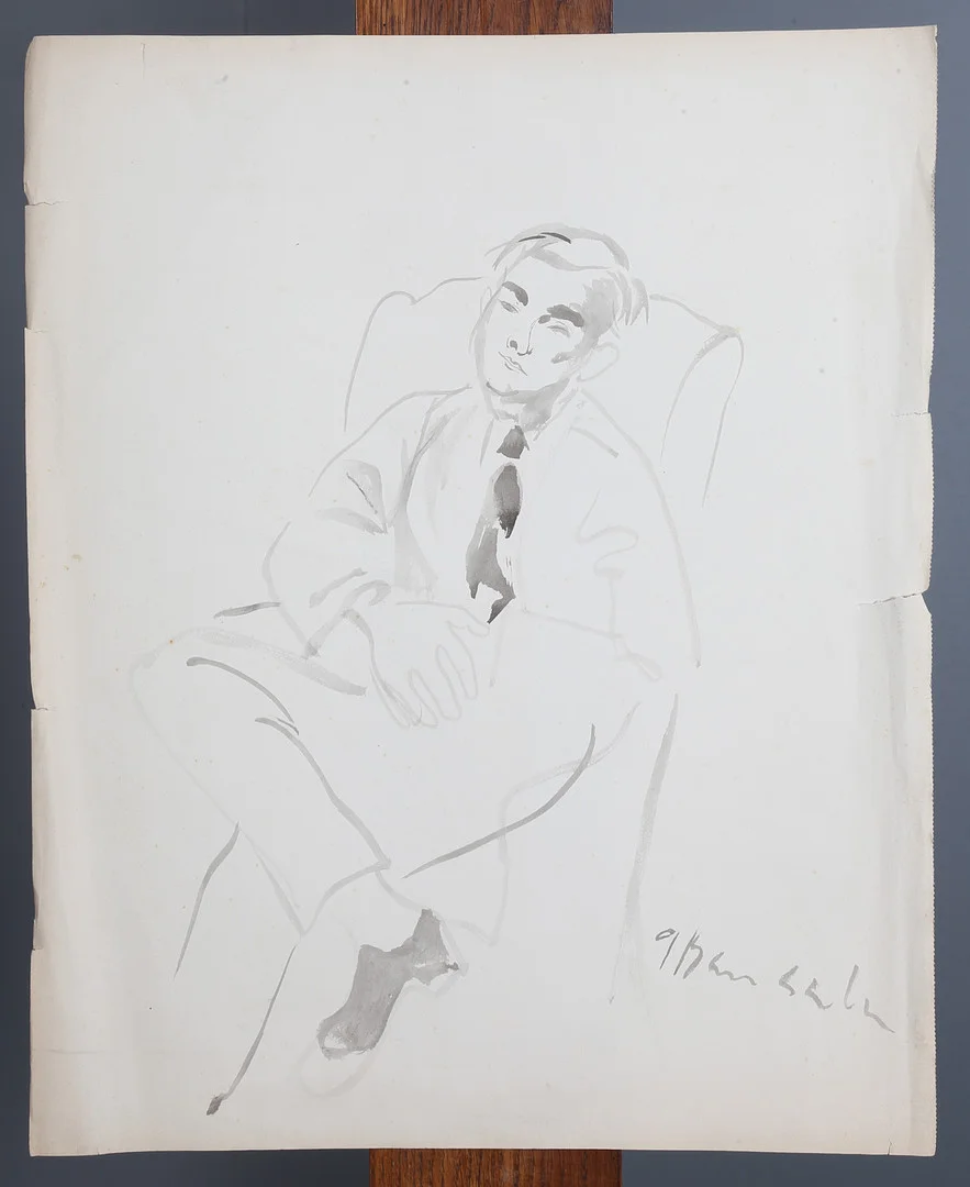 EMILI GRAU SALA. Portrait of Pere Ynglada. — Drawings — Balclis