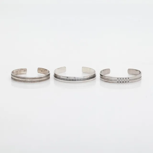 Kalevala Koru, armband, 3 st, silver, Helsingfors 1962- 1998.
