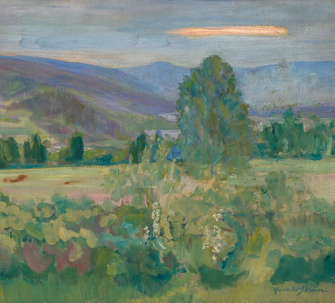 Brun, Harald — "Utsikt mot Gausdal" 1915 — Kunst/Maleri — Blomqvist