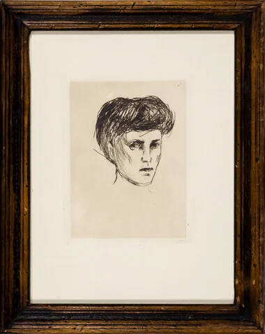Munch, Edvard — "Kvinnehode" / "Head of a Woman" 1907 — Kunst/Grafikk — Blomqvist