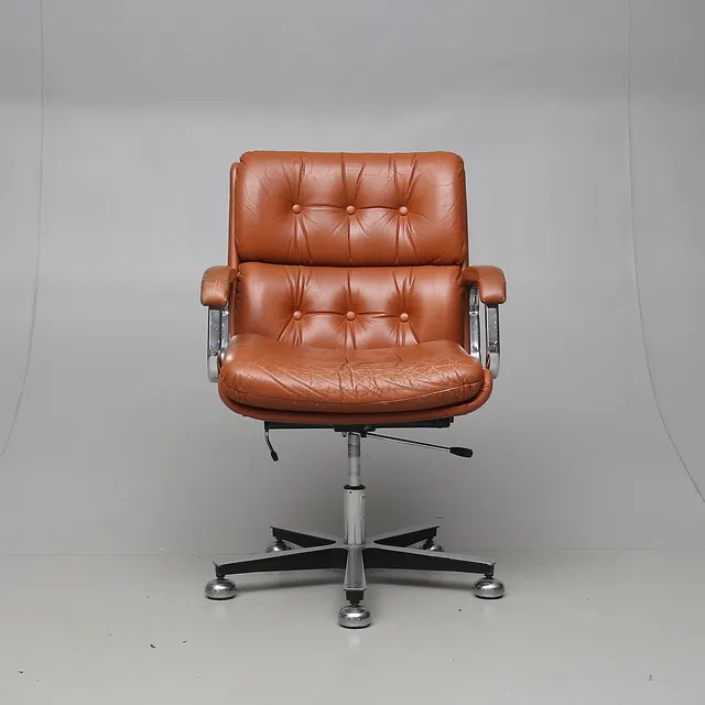 KARL-ERIK EKSELIUS, skrivbordsstol JOC möbler, Vetlanda, 1960-70-tal.