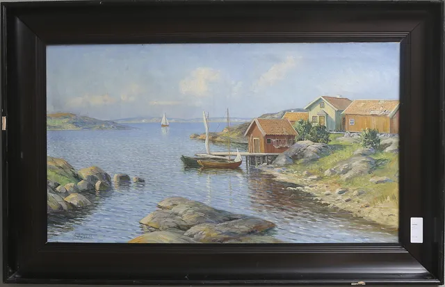 LEONARD WIEDH. Olja på duk, signerad.