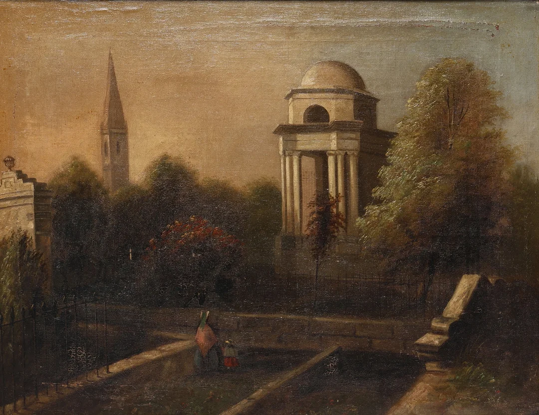 EFTER ANTON SMINCK PITLOO. 1700-1800-tal Italien, Landskap, olja på duk. — Paintings — Gomér & Andersson Jönköping