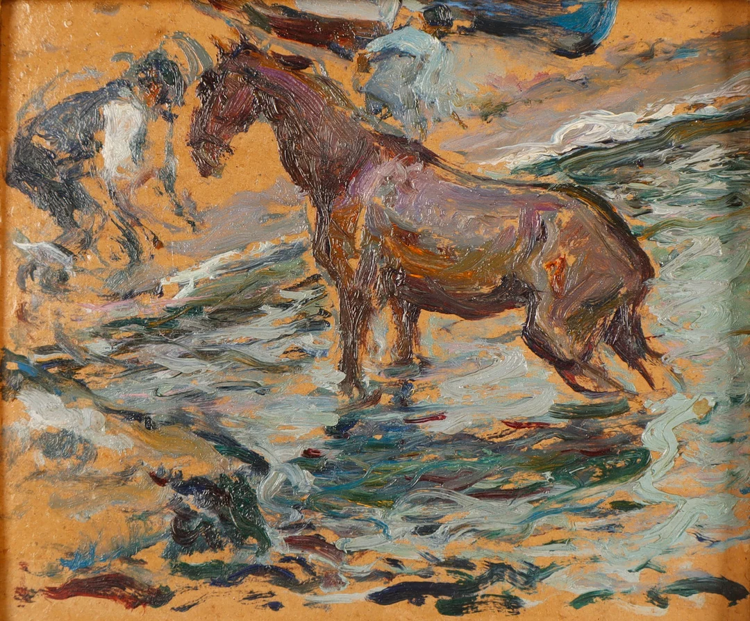 SEGUNDO MATILLA (1862-1937). Una playa. — Paintings — Barcelona Auctions