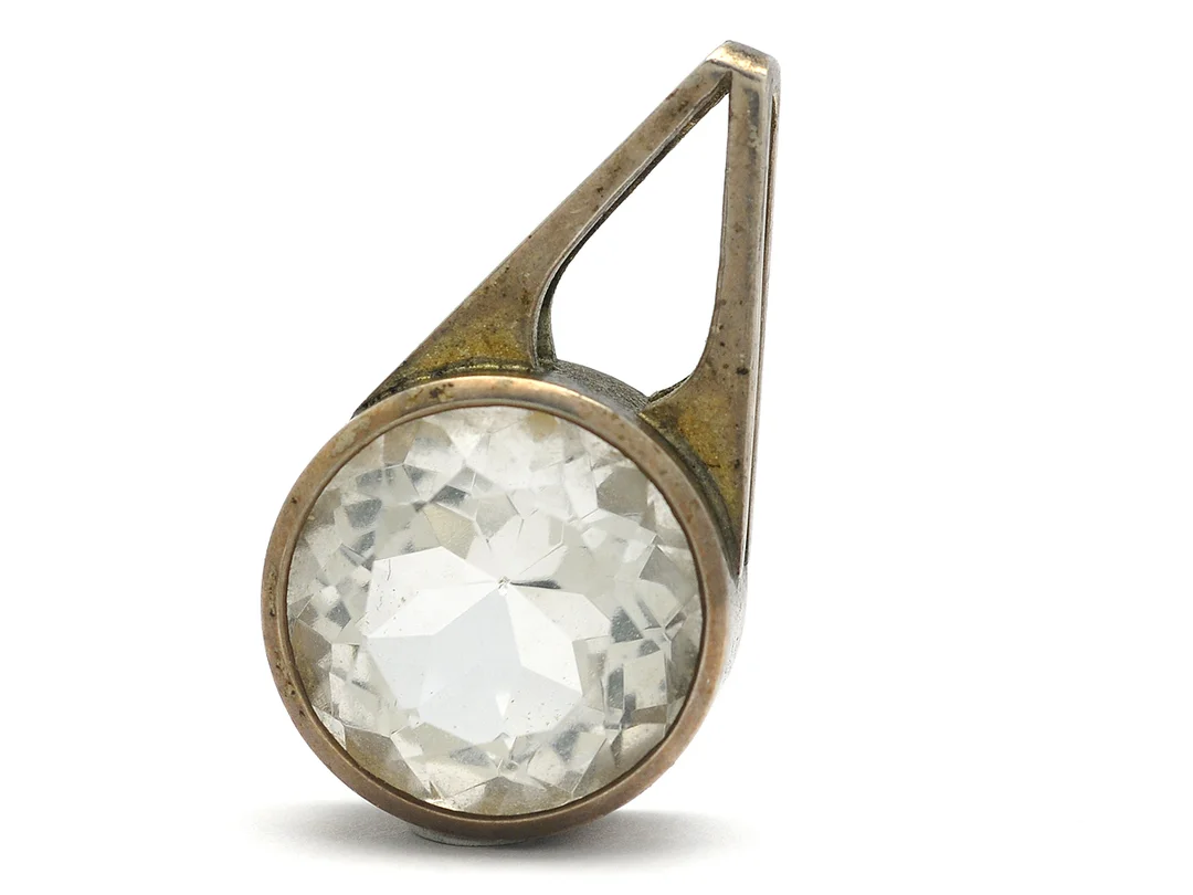 ENGELBERT, hänge, silver, bergkristall, höjd 3 cm, Stockholm 1970. — Smycken/Hänge — Kaplans