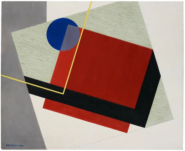 Erik Olson, ”Carré Rouge (Röd kvadrat)".