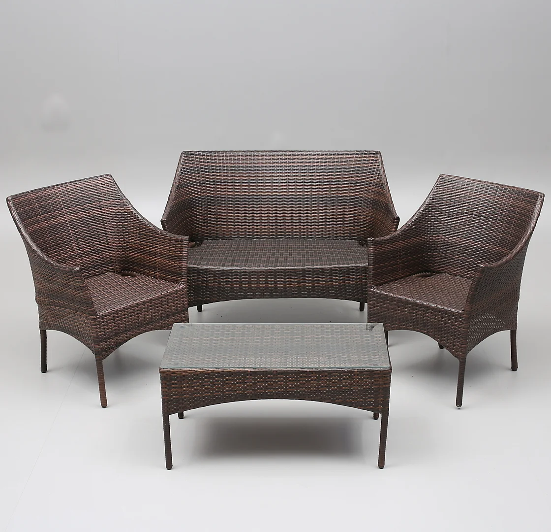 TRÄDGÅRDSMÖBEL, 4 delar, konstrotting, 1900/2000-tal. — Garden — Växjö Auktionskammare