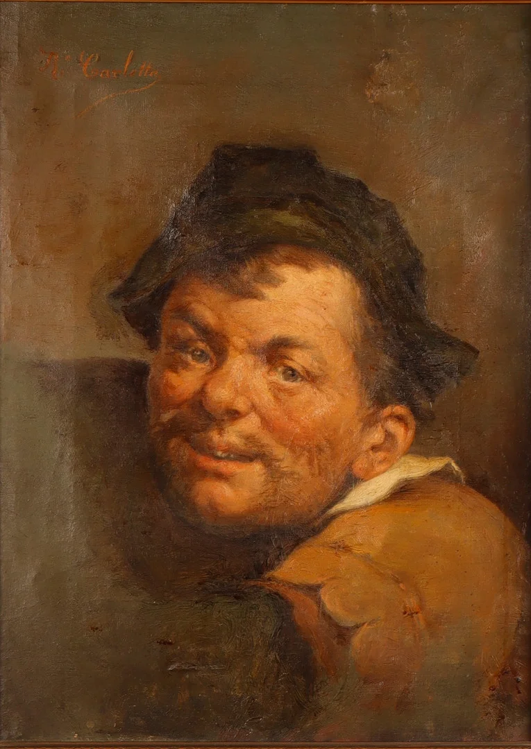 RICARD CARLOTTA I MIRÓ (1837 - 1912). Tipo popular, probablemente Sancho Panza. — Paintings — Barcelona Auctions
