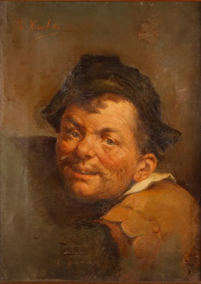 RICARD CARLOTTA I MIRÓ (1837 - 1912). Tipo popular, probablemente Sancho Panza.