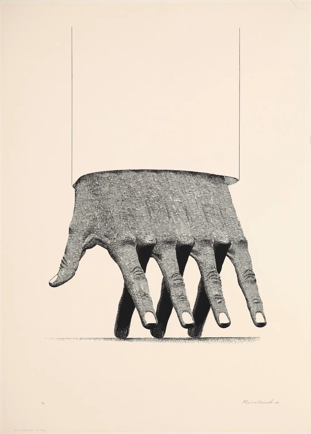 Kaivanto, Kimmo — "Hand" 1969 — Kunst/Grafikk — Blomqvist
