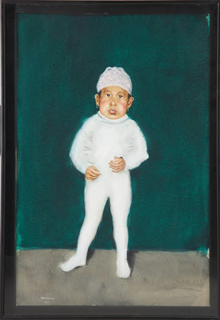 BERTRAM SCHMITERLÖW. Porträtt, akvarell, signerad Schmiterlöw. — Paintings — Stockholms Auktionsverk Sickla
