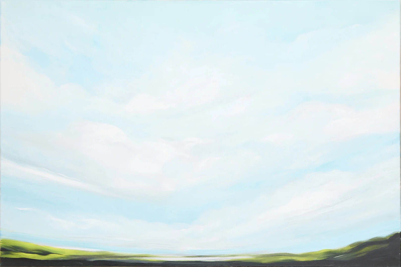 CECILIA HAUPT (FÖDD 1972). "Längtans landskap", olja på duk, signerad a tergo Cecilia Haupt. — Paintings — Stockholms Auktionsverk Magasin 5