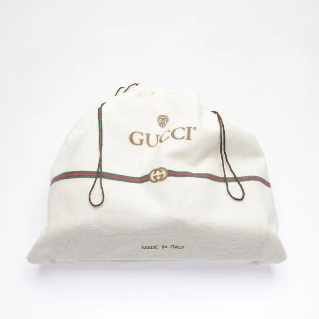 GUCCI. Väska, monogramcanvas, 1980-tal.