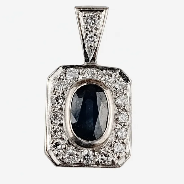 SAPHIRANHÄNGER - Anhänger Gelbgold 585/000.