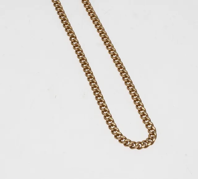 HALSKEDJA PANSAR, 18k guld, vikt ca 13,8 gr.