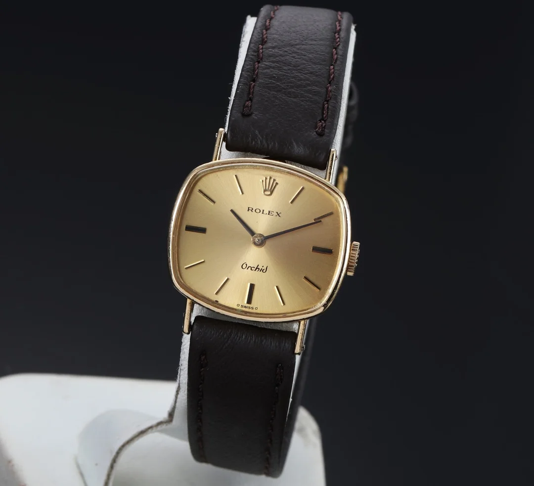 Rolex 'Orchid'. Vintage dameur i 18 kt. guld med original spænde, ca. 1960'erne — Watches and clocks/Ladies watches — Lauritz