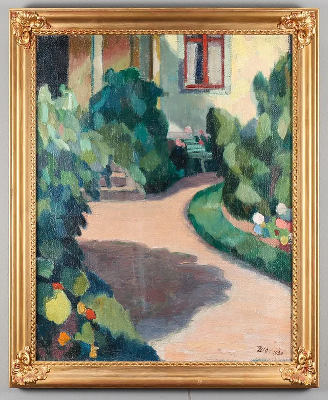 GUNNAR ZILO. Olja på duk, signerad och daterad 1920.