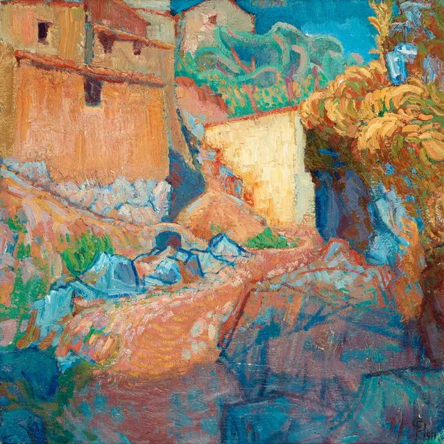 Carl Palme, "Bergsby i Abruzzo".
