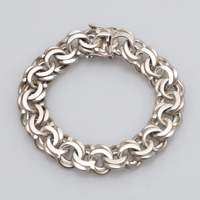 VICTOR JANSON. Armband, Bismarck, silver, Lindesberg, 1969.