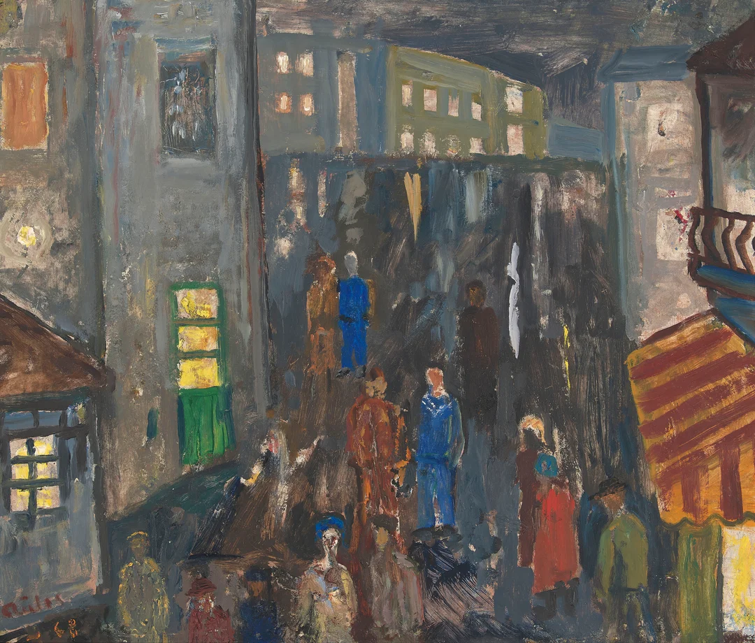 Aulie, Reidar — "Nær havnen" 1968 — Kunst/Maleri — Blomqvist