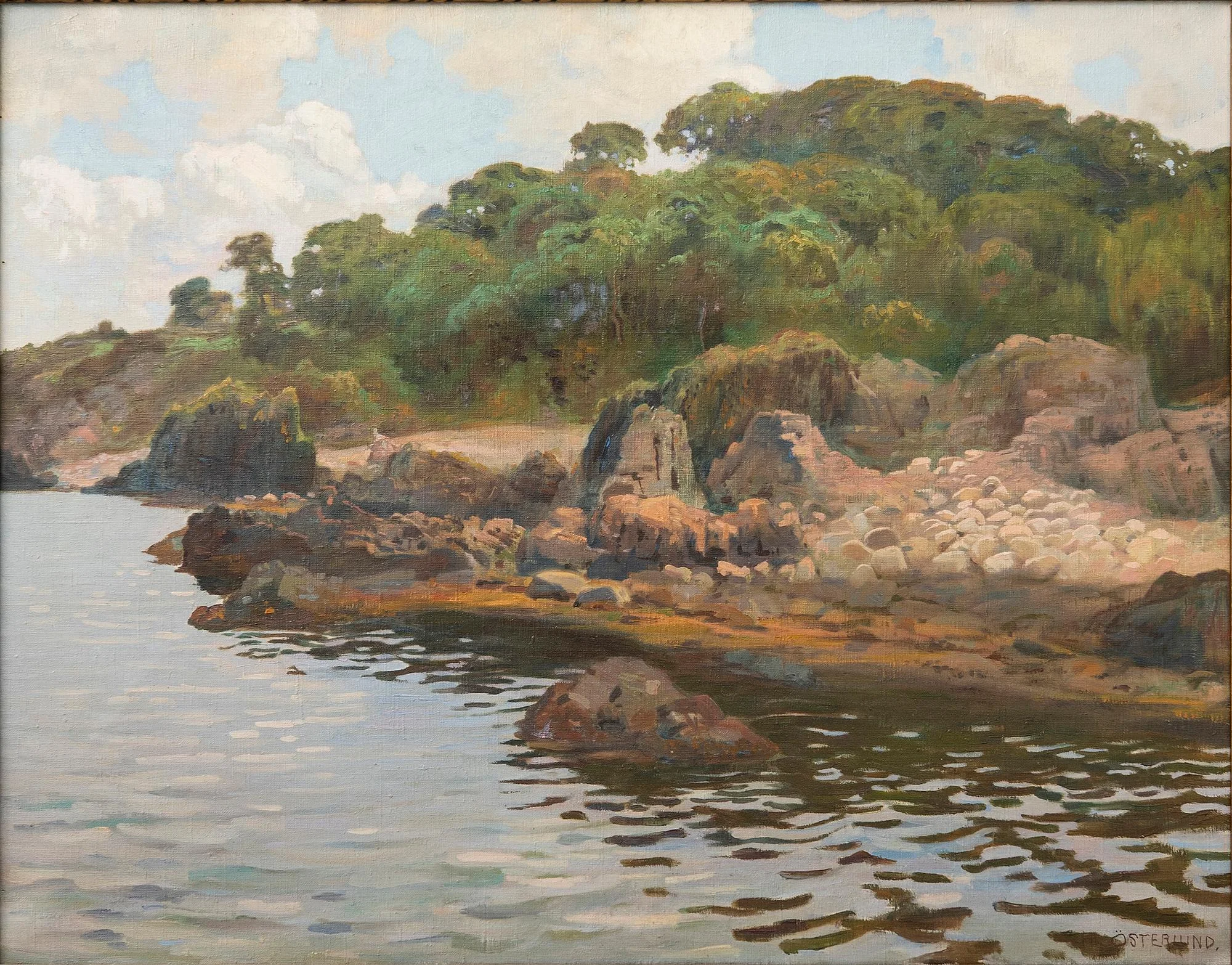 Herman Österlund, "Paradiset - Arild", 1915. — Konst/Äldre svensk konst — Bukowskis
