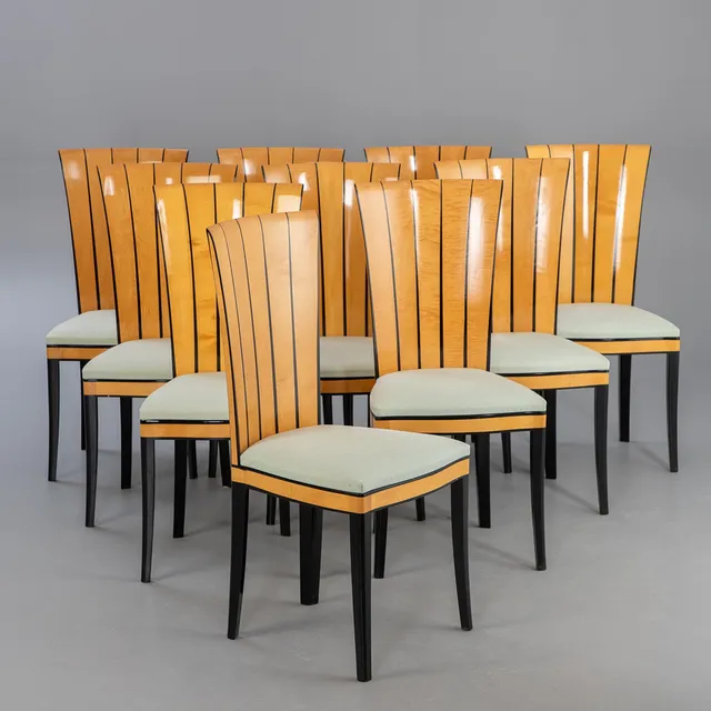 ELIEL SAARINEN. Stühle 'Saarinen House Cranbrook' für Adelta (10).