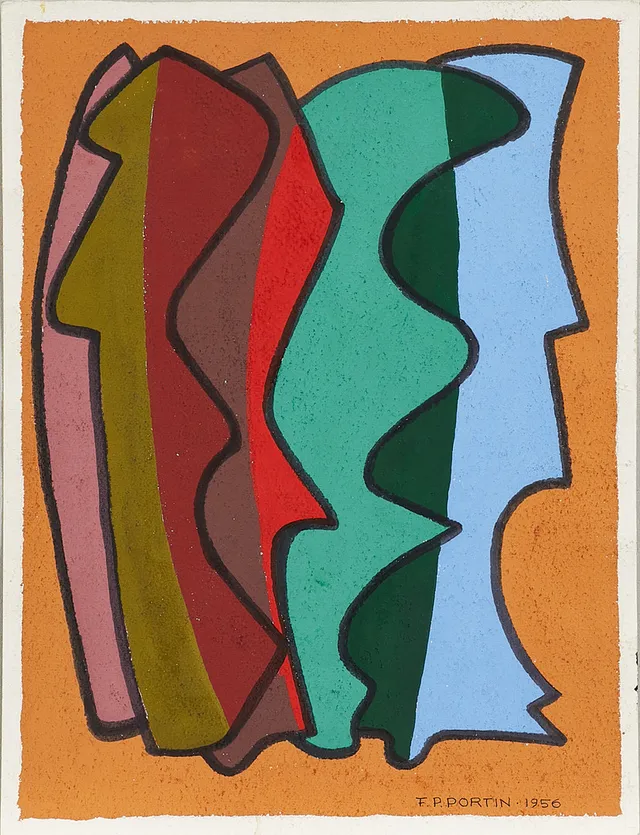 FRANCOIS PIERRE PORTIN. Balans, signerad och daterad F. P. PORTIN 1956, gouache.