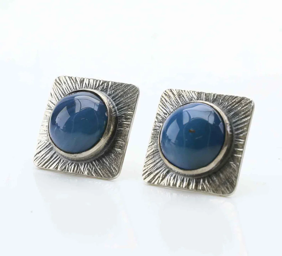MANCHETTKNAPPAR, ett par, silver, ASP AB, Juvelerare Gustaf Asp, Hedemora, 1972. — Cufflinks & Tie Pins — Hälsinglands Auktionsverk