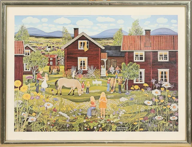 STINA SUNESSON. TRYCK, signerad i trycket.
