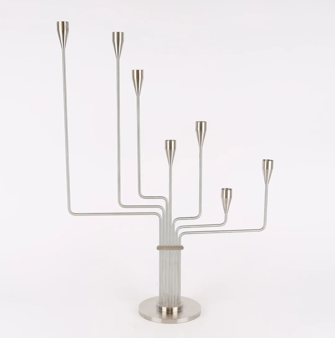 Piet Hein. 'Karlsvognen' candelabra / stand — Silver, bronze, copper and pewter/Bronze, copper, brass, pewter — Lauritz