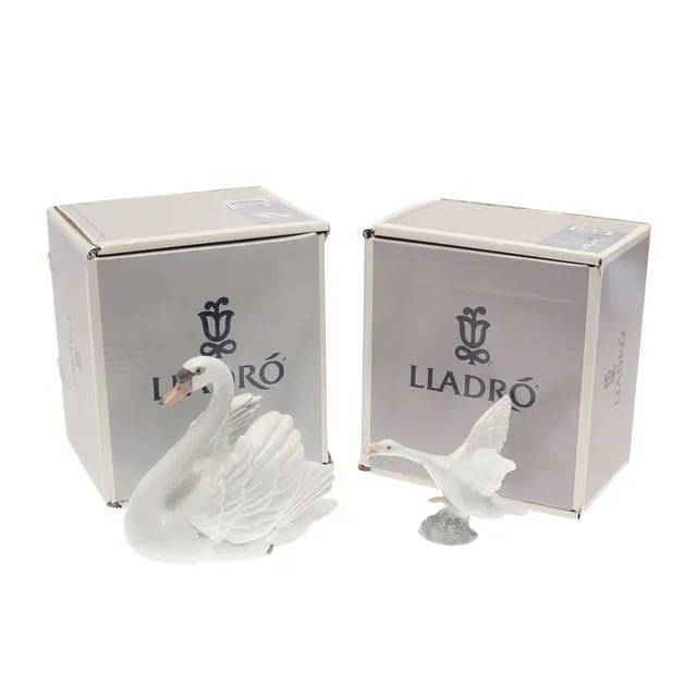 LLADRO BOXED BIRDS.