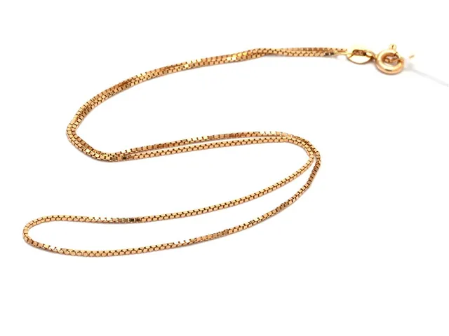 Kedja 18K 2,2g Venezia längd 38cm bredd 1mm, springlås
