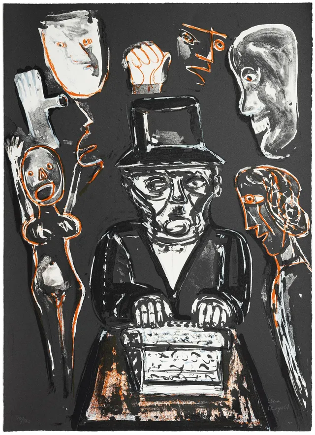 Lena Cronqvist, Utan titel, ur mappen: "August Strindberg, Ett Drömspel".