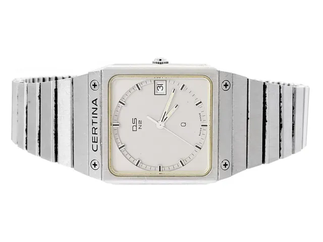 CERTINA, DS, N2, Boett nr. 184.7100.41, herrur, 30 mm, stål, quartz, safirglas, datum, integrerad originallänk, viklås, ca 1990.