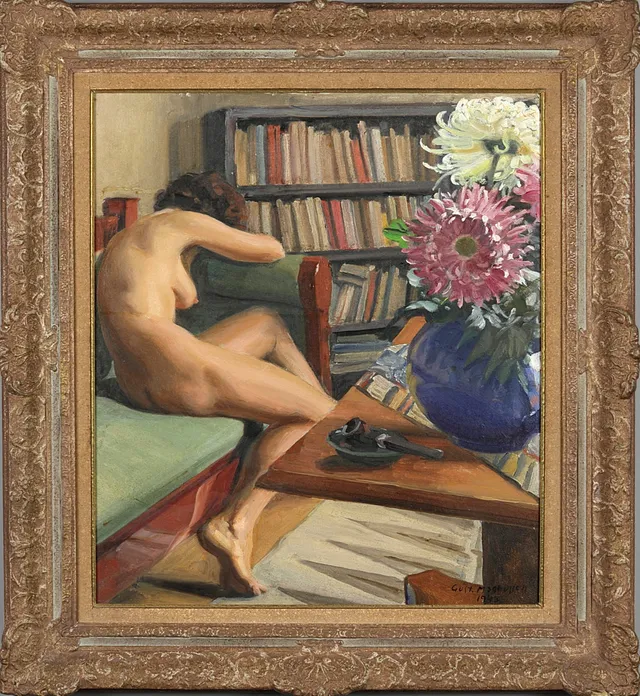 GUSTAF MAGNUSSON (1890-1957). Oljemålning.