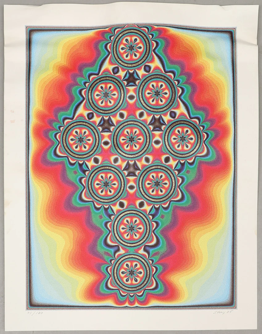 STURE JOHANNESSON. "Close code", serigrafi med prägling, signerad, daterad -05 och numrerad 71/160. — Engravings & Prints — Crafoord Auktioner Malmö
