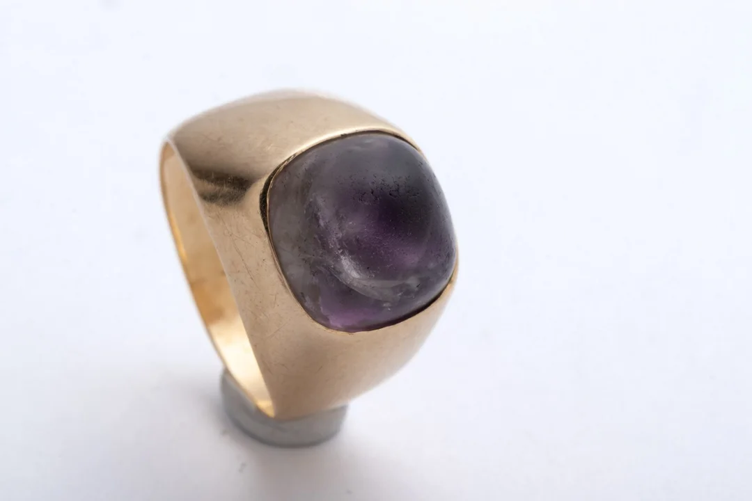 Vintage ring af 14 kt guld med ametyst — Jewellery/Rings — Lauritz