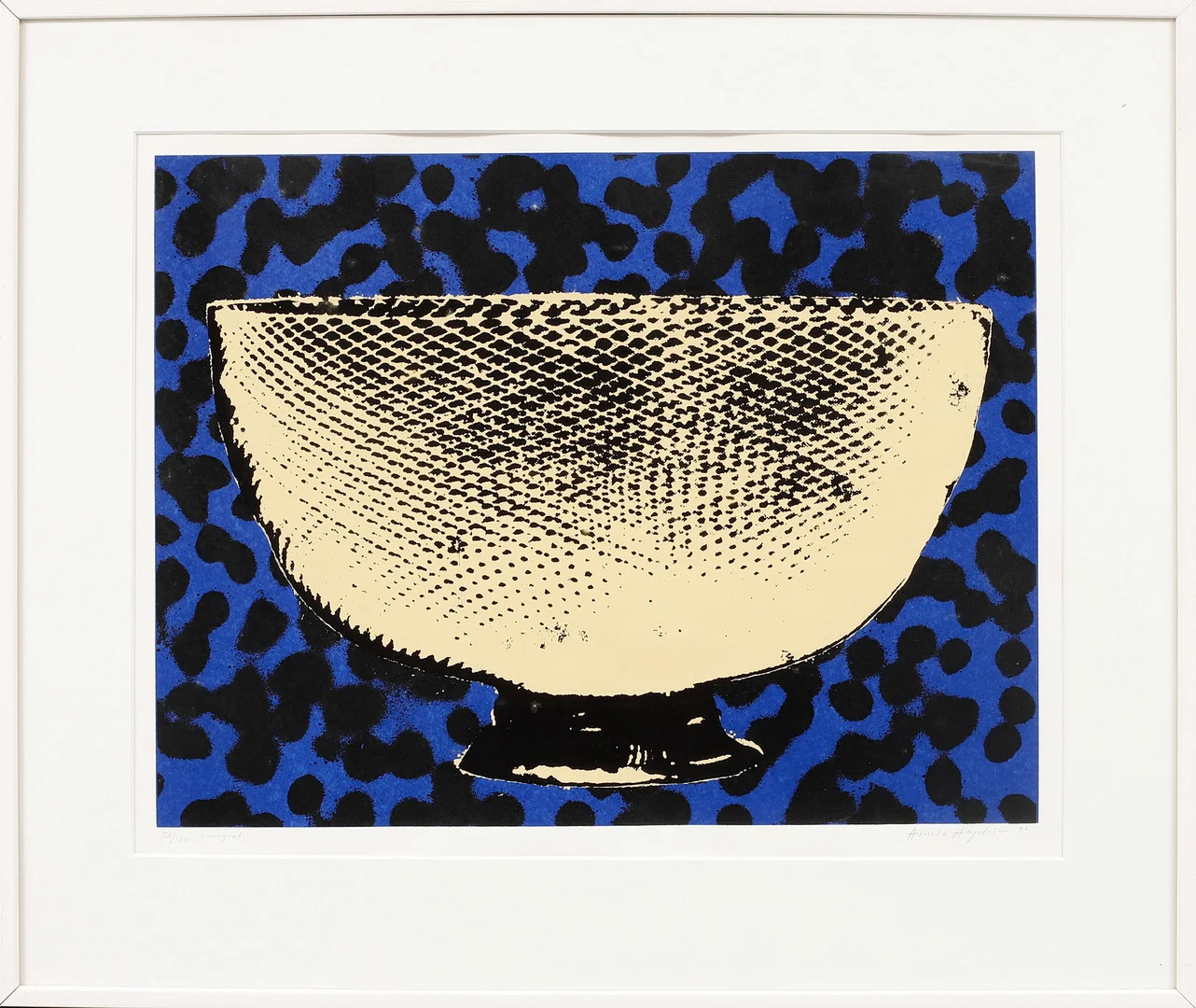 ARNOLD HAGSTRÖM. Komposition med skål, serigrafi, signerad och numrerad 52/150. — Engravings & Prints — Göteborgs Auktionsverk