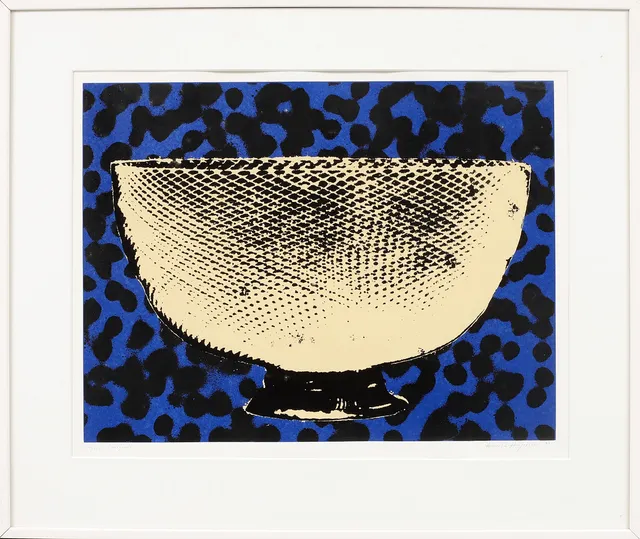 ARNOLD HAGSTRÖM. Komposition med skål, serigrafi, signerad och numrerad 52/150.